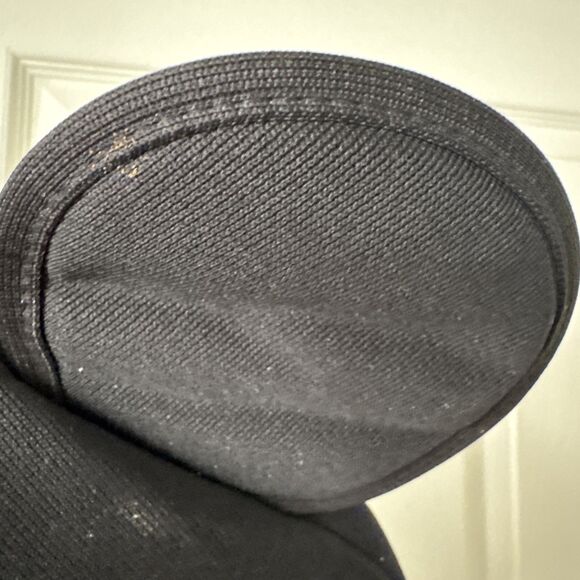 Vintage FLAW Mickey Mouse Ears Snapback Hat Adult 70s Black Disneyland Retro USA - Picture 3 of 8